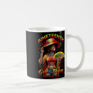 Where Them Fans At Juneteenth Cowgirl Boots On The Coffee Mug