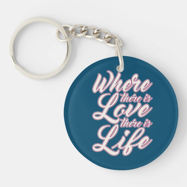 Where There is Love Valentine's Day | Keychain (Front)