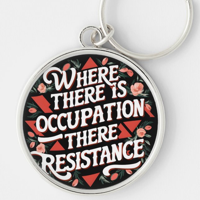 Where there is occupation there resistance key ring (Front)