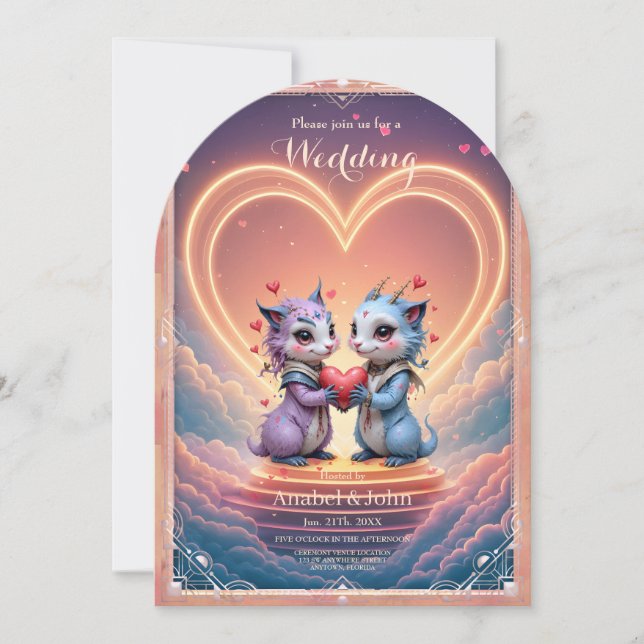 Where Two Souls Choose Forever Invitation (Front)
