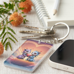 Where Two Souls Choose Forever Key Ring