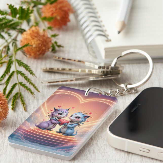 Where Two Souls Choose Forever  Key Ring (Front Right)