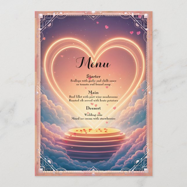 Where Two Souls Choose Forever  Menu (Front)