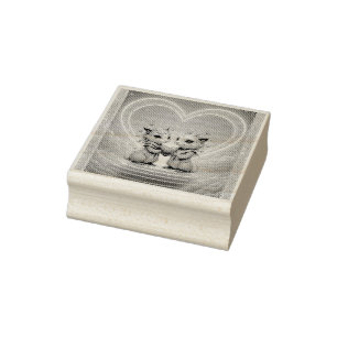 Where Two Souls Choose Forever Rubber Stamp
