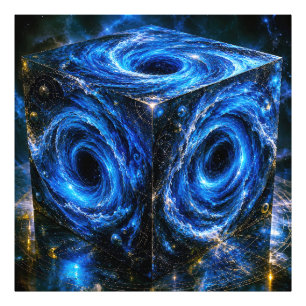 Where Universes Turn Inward - Portrait of Infinity Photo Print