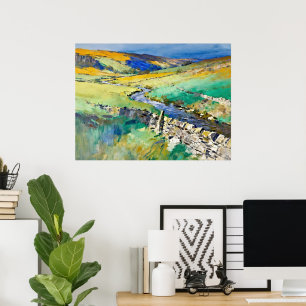 "Where Water Sings" – A Yorkshire Landscape Poster