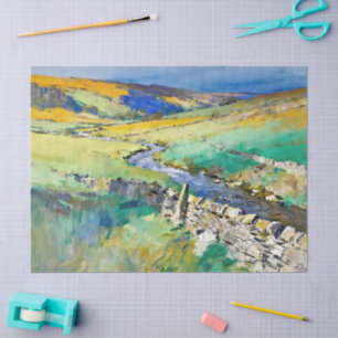 "Where Water Sings" – A Yorkshire Landscape     Tissue Paper