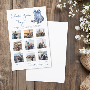 Where Were They Rustic Bridal Shower Game