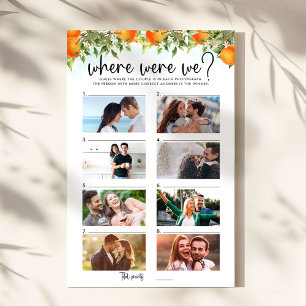 Where Were We Game Orange Citrus 8 Couple Photos