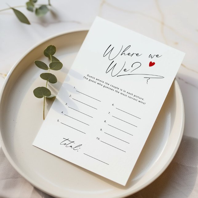 Where were we Simple script bridal shower game (Creator Uploaded)