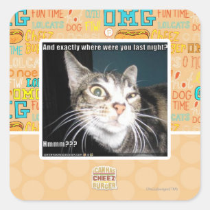 Where were you square sticker