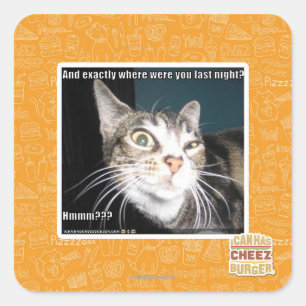 Where were you square sticker