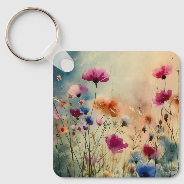 Where Wildflowers Breathe Key Ring (Front)