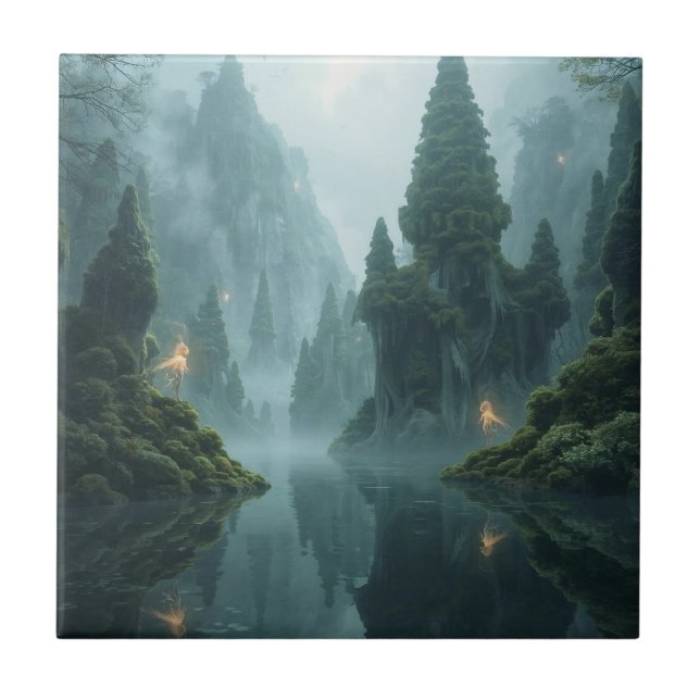 Where Winged Spirits Wander Ceramic Tile (Front)