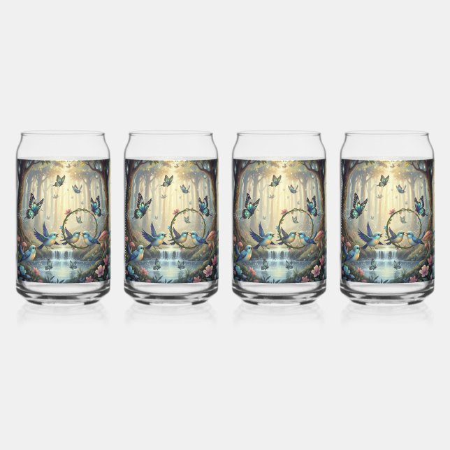 Where Wings Meet Petals and Magic Can Glass (Front)