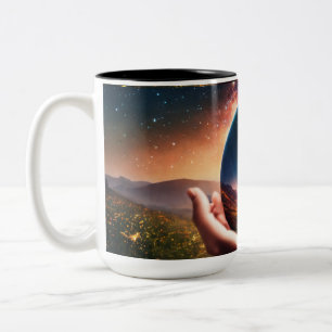 Where Wonder Meets Nature - The Gateway to Enchant Two-Tone Coffee Mug