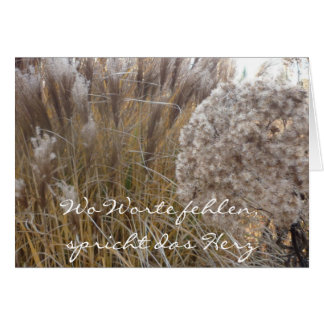 Where words are missing (autumn grass) - side