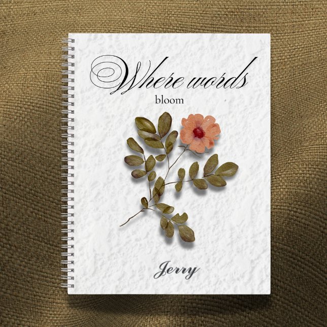 Where Words Bloom – Personalized Writing Journal (Creator Uploaded)
