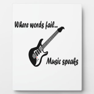 Where Words Fail, Music Speaks Plaque