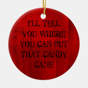 Where You Can Put That Candy Cane Ceramic Tree Decoration