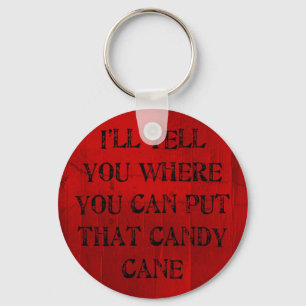 Where You Can Put That Candy Cane Key Ring