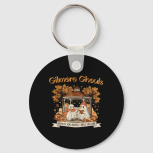 Where You Haunt I Will Follow Halloween Ghost Key Ring