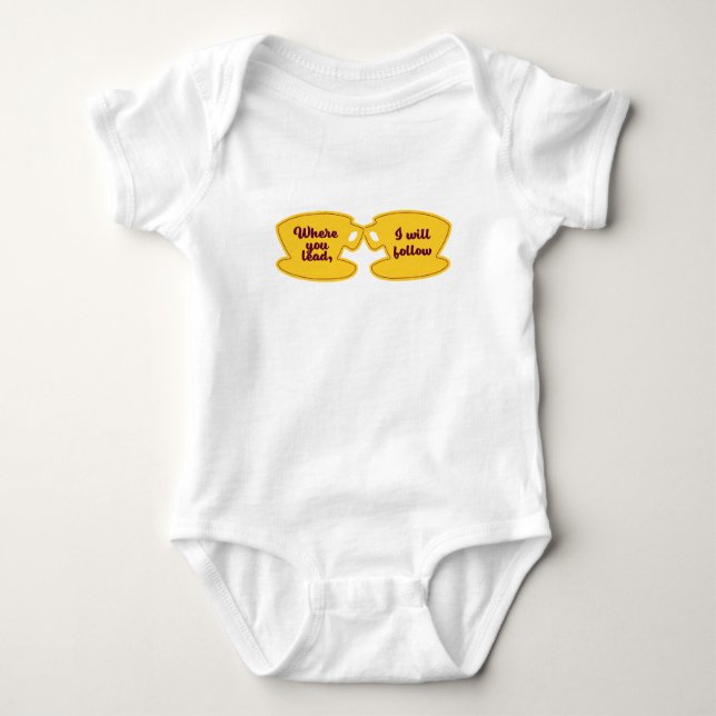 Where you lead, I will follow GG Baby Bodysuit (Front)