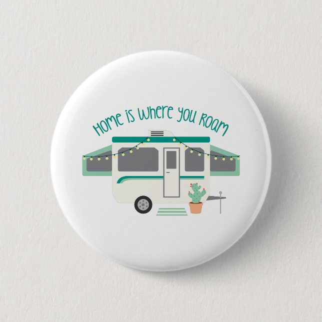 Where You Roam 6 Cm Round Badge (Front)