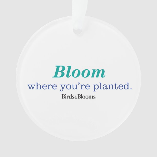 Where You're Planted Ornament (Front)