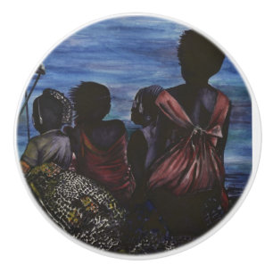 Where's Daddy? Harbour Island Ceramic Knob