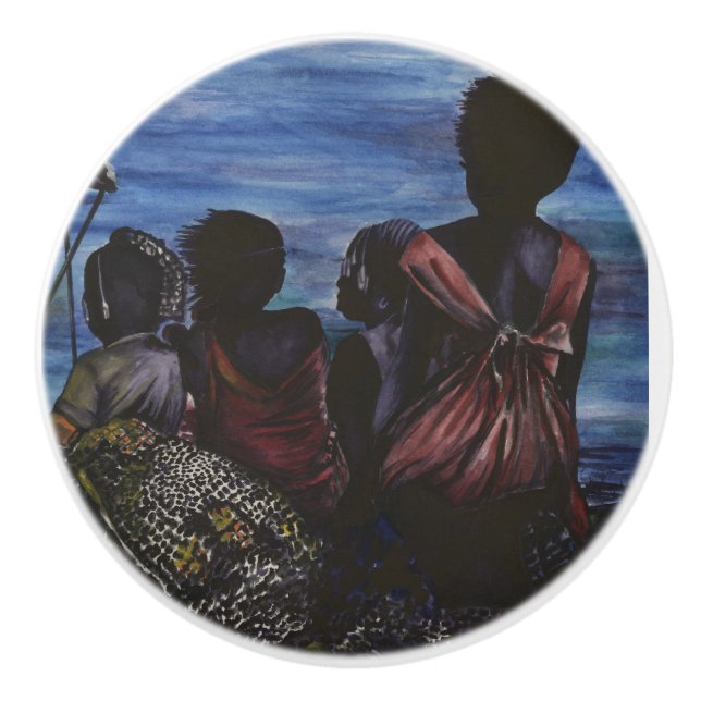 Where's Daddy? Harbour Island Ceramic Knob (Front)