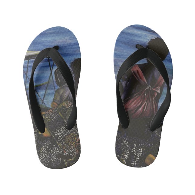 Where's Daddy? Harbour Island Kid's Thongs (Footbed)
