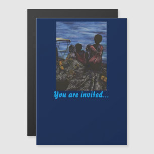 Where's Daddy? Harbour Island Magnetic Invitation