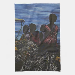 Where's Daddy? Harbour Island Tea Towel