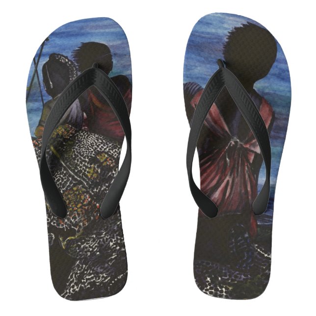 Where's Daddy? Harbour Island Thongs (Footbed)