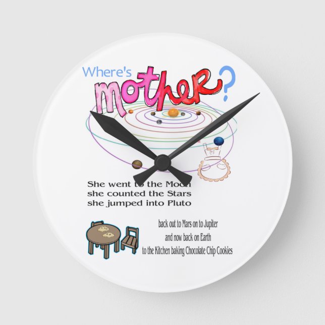 Where's Mother? Clock (Front)