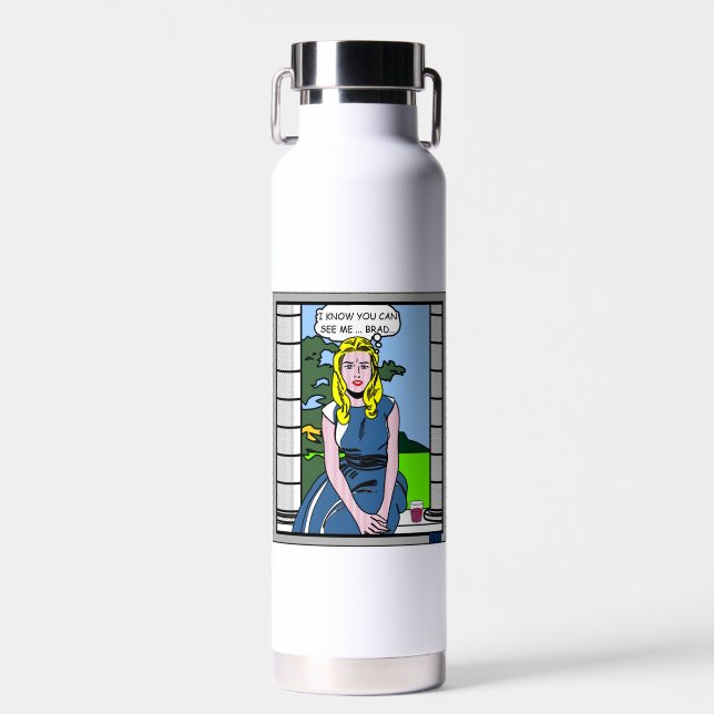 Where's my Cabeceo?  Cheese Louise Water Bottle (Front)