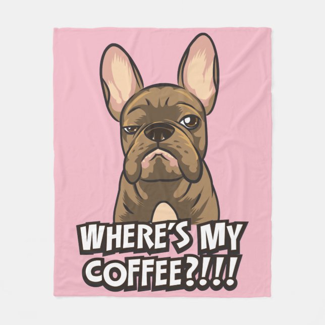 Where's My Coffee cotton blanket (Front)