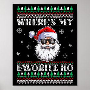 Where's-My Favourite Ho Christmas Season Poster