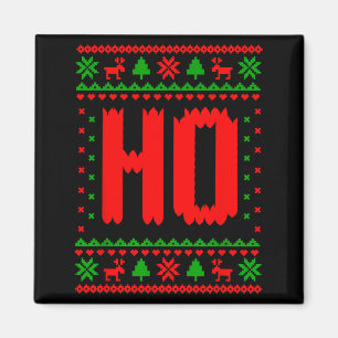 Where's My Ho At_ Ho Merry Christmas Holiday Coupl Magnet
