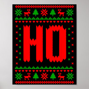 Where's My Ho At_ Ho Merry Christmas Holiday Coupl Poster