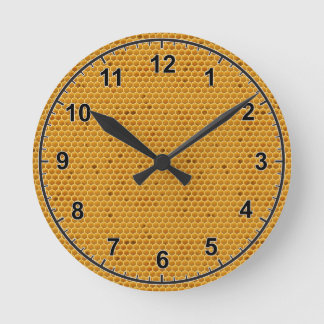 Where's My Honey Round Clock