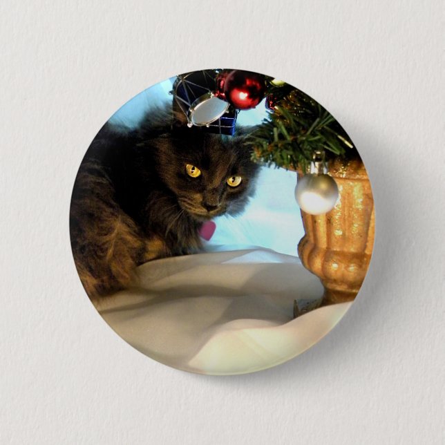 Where's My Presents? 6 Cm Round Badge (Front)