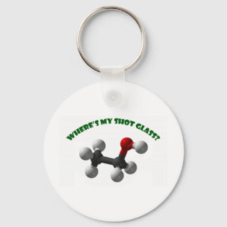 Where's My Shot Glass-Ethanol Key Ring