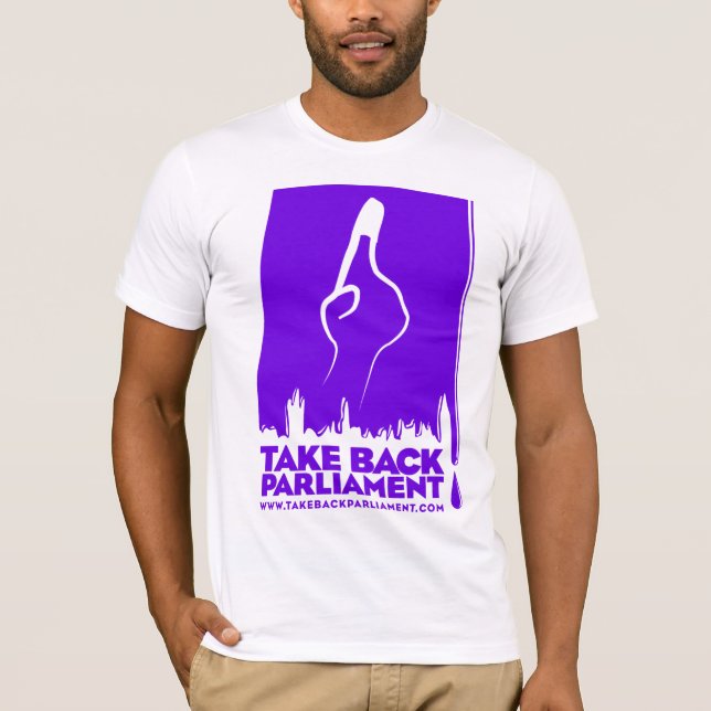 Where's my vote? Men's white t-shirt (Front)