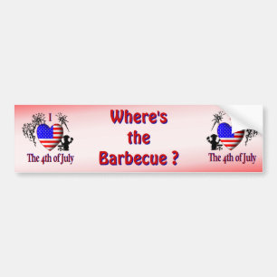 Where's the Bar B Que Bumper Sticker