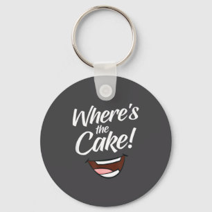 Where's The Cake Key Ring