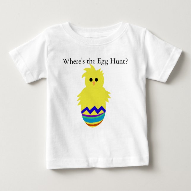 Where's the Egg Hunt Chick Egg T-shirt (Front)