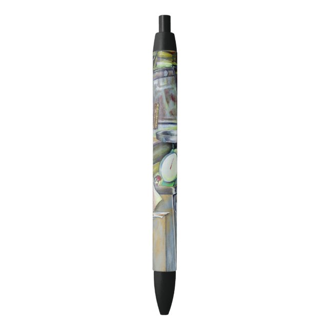 Where's The Fish Head Curry? Singapore Black Ink Pen (Front Vertical)