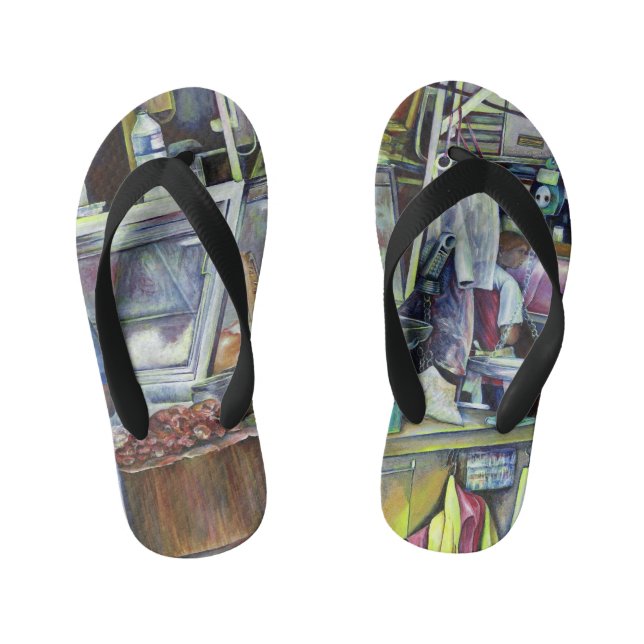 Where's The Fish Head Curry? Singapore Kid's Thongs (Footbed)